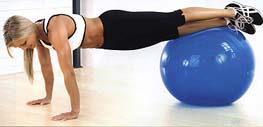 ����������� �� ��������� ������� � ������� (Crunch with Knee Side Curl)